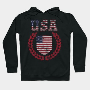 USA US Flag Patriotic 4th of July America Hoodie